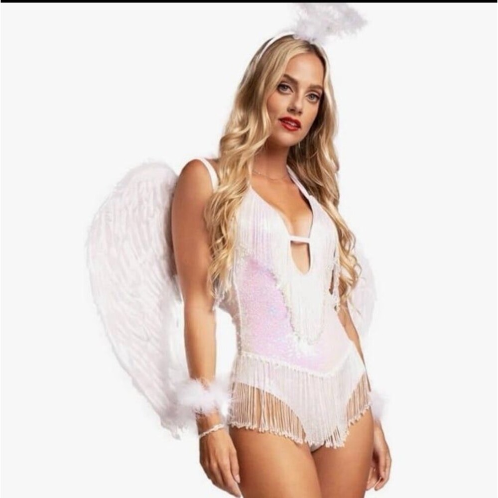 Tipsy Elves Angel Costume Size Large Women's Sexy Halloween Costume New